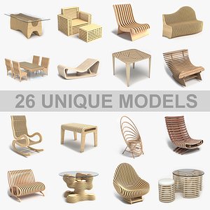 3D Parametric Furnishings Bundle
