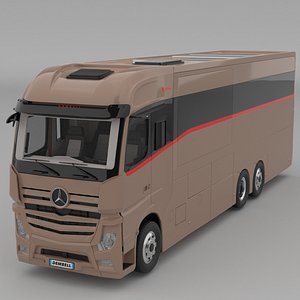 3D Dembell Motorhome Model M Diamond class A   Mercedes-Benz Actros Gigaspace chassis model