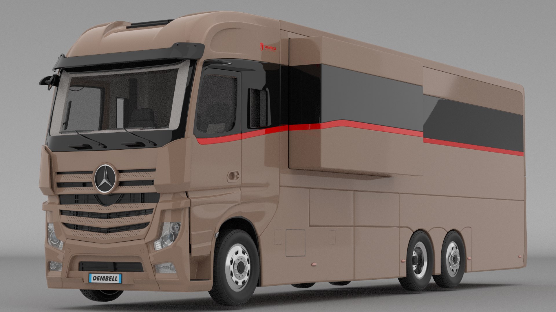 3D Dembell Motorhome Model M Diamond Class A Mercedes-Benz Actros ...