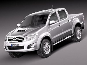 3d toyota hilux 2012 pickup