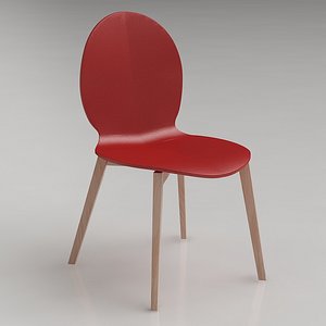 calligaris basil dining chair 3d 3ds