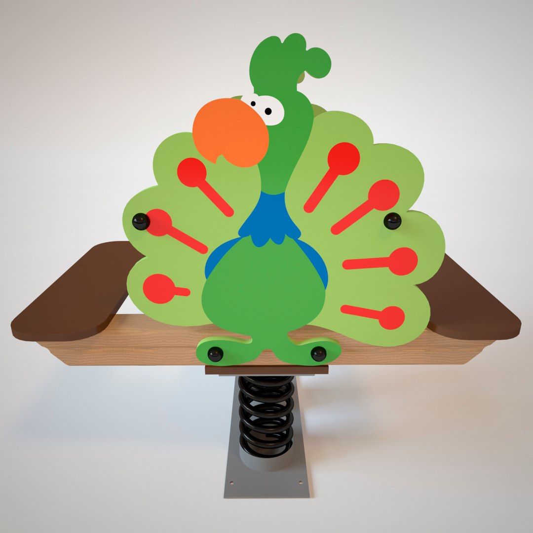 Playground Spring Peafowl 3D - TurboSquid 1225015