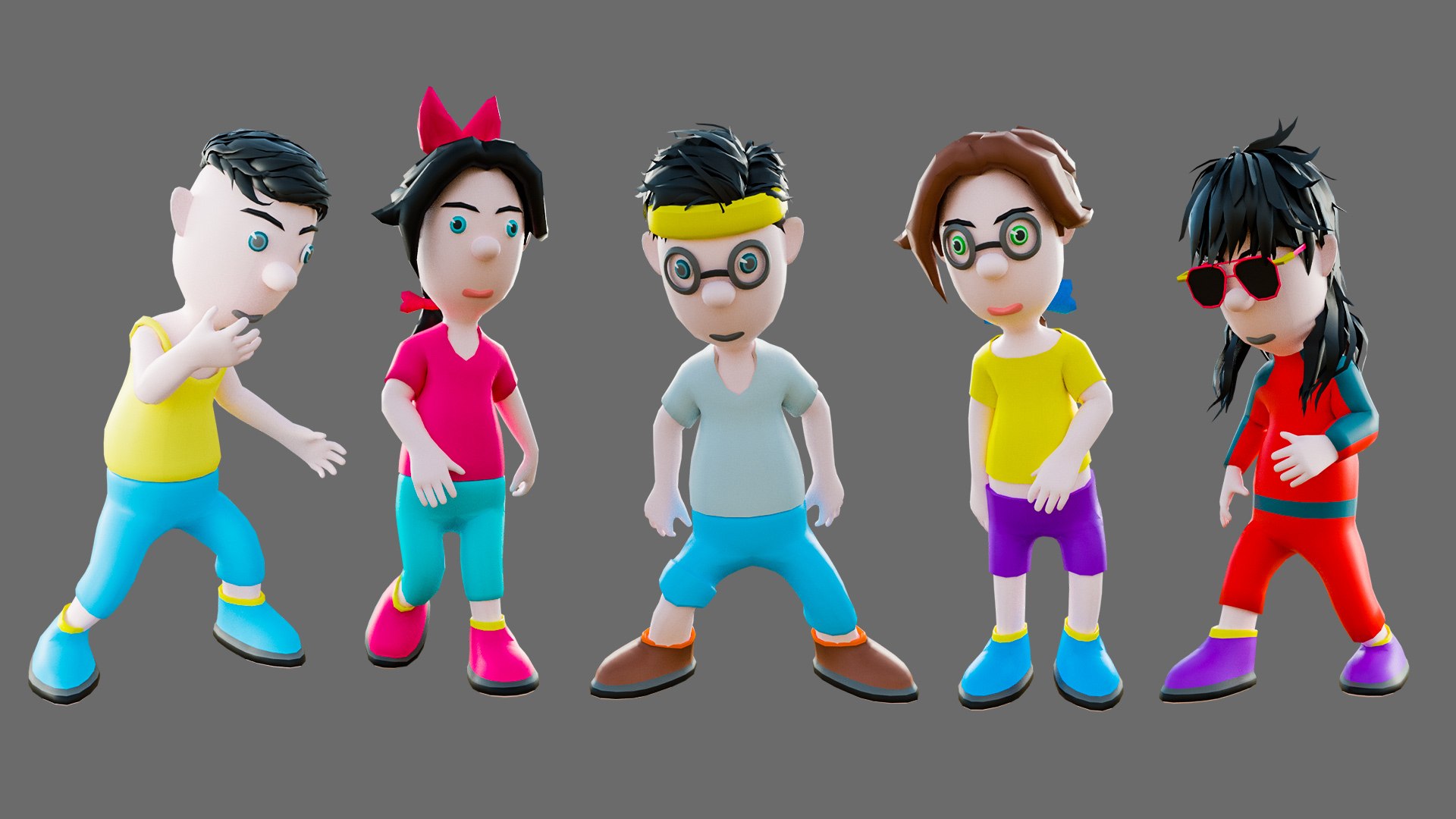 Cartoon characters-different people 3D model https://p.turbosquid.com/ts-thumb/04/L23P1S/mw/17/jpg/1706346181/1920x1080/fit_q87/9d86ca3a4b8f1edebd8a75b960c7dbb64da9f22c/17.jpg