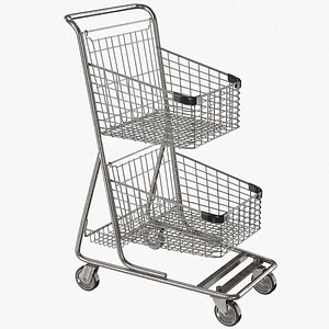 3D shopping cart model
