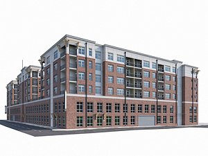 3D model Apartment Complex 04