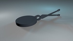 3D Old waffle iron model