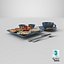Breakfast with fried egg bacon and coffee 02