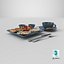 Breakfast with fried egg bacon and coffee 02