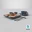 Breakfast with fried egg bacon and coffee 02