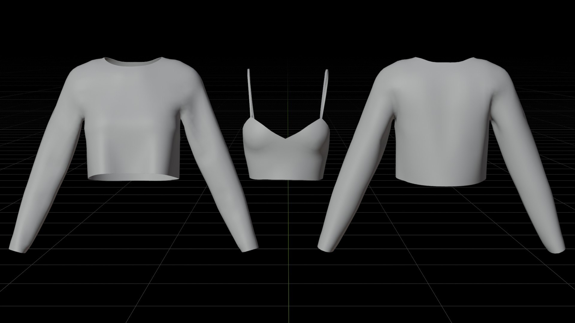 3D Mesh Fishnet Crop Top  Cami Singlet - Black  White 3D Shirt Model https://p.turbosquid.com/ts-thumb/04/T1ASU2/Fc/viewport/jpg/1792588840/1920x1080/fit_q87/8868222e2d1f9deb785369feeb3234e81ec53141/viewport.jpg