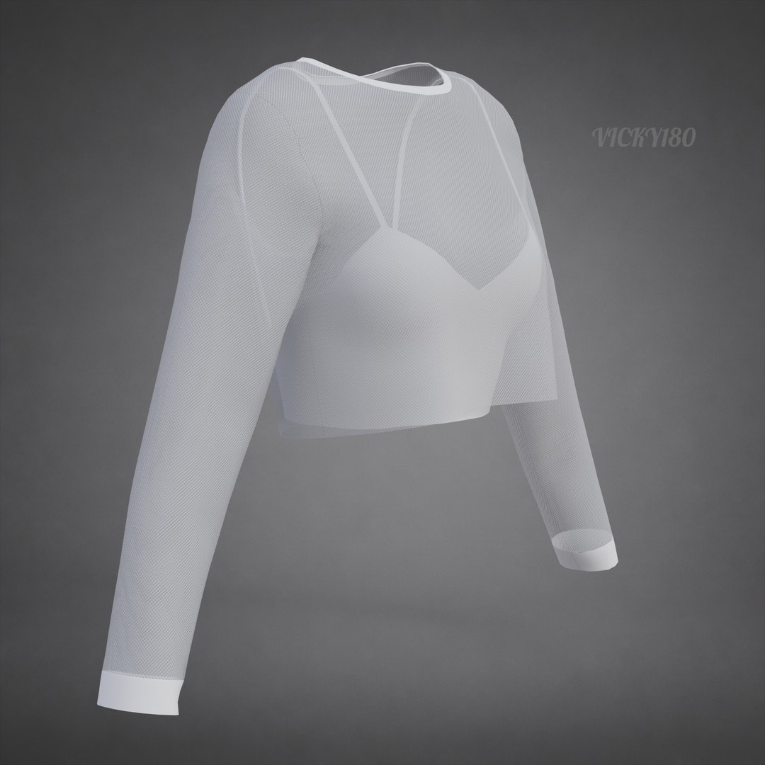 3D Mesh Fishnet Crop Top  Cami Singlet - Black  White 3D Shirt Model https://p.turbosquid.com/ts-thumb/04/T1ASU2/cT/shirt0003/jpg/1792590153/1920x1080/fit_q87/35ed54d71e3ce3556e0ad96eca0dab1cd40a6bc7/shirt0003.jpg