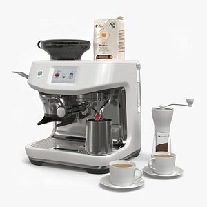 3D Espresso Brewing Set with Coffee Machine