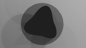 3D glass table