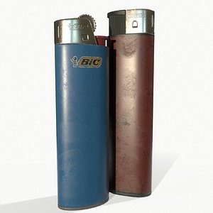 pbr disposable lighters 3D model