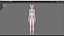 Bunny Girl 0002 - Rig - Unreal - Unity - Blender - Animado - Personagem Feminina Realista