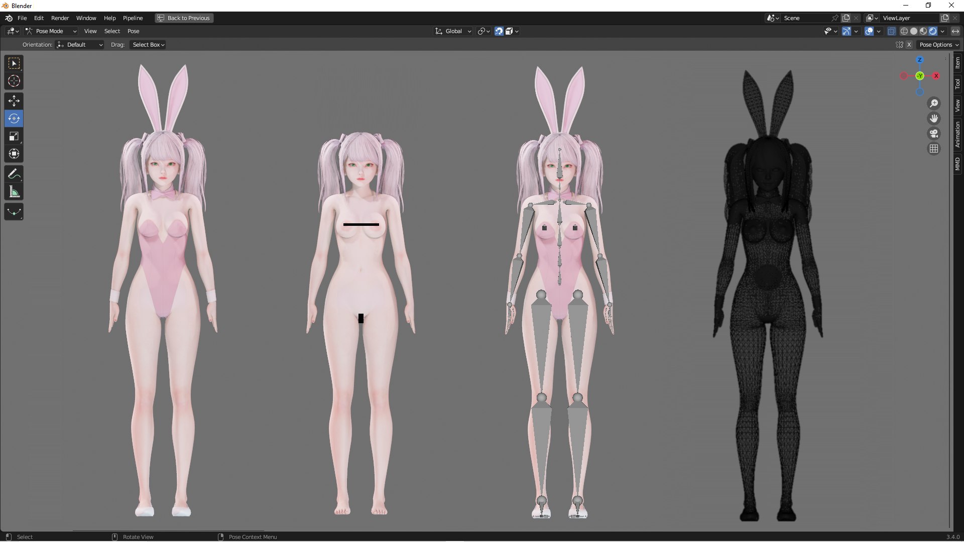 3D Bunny Girl 0002 - Rig - Unreal - Unity - Blender - Animated - Realistic Female Character https://p.turbosquid.com/ts-thumb/04/XmtzWG/JX/2c/png/1751843652/1920x1080/fit_q87/78bd16aece60fbad7690d14548ee2c80a5971cbd/2c.jpg