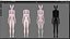 Bunny Girl 0002 - Rig - Unreal - Unity - Blender - Animado - Personagem Feminina Realista