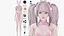 Bunny Girl 0002 - Rig - Unreal - Unity - Blender - Animado - Personagem Feminina Realista