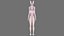 Bunny Girl 0002 - Rig - Unreal - Unity - Blender - Animado - Personagem Feminina Realista