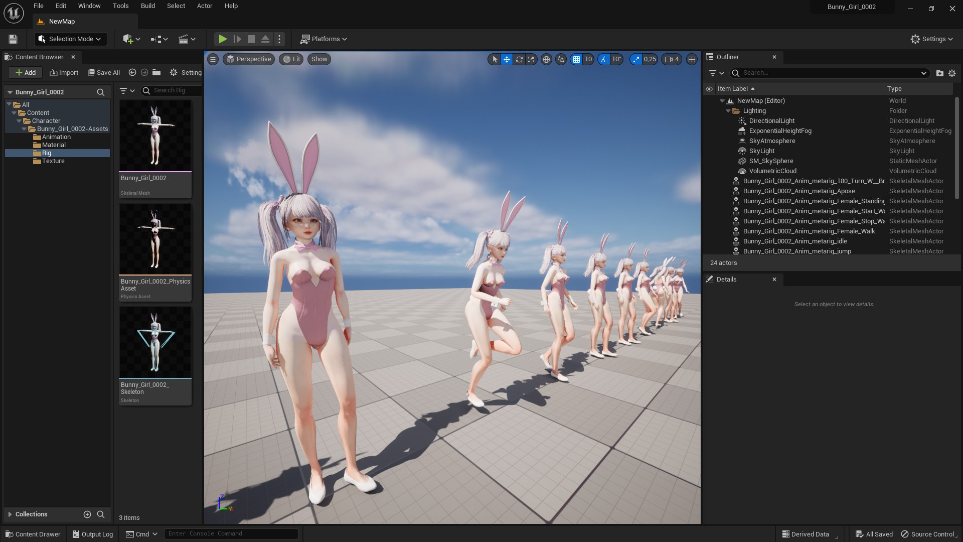 3D Bunny Girl 0002 - Rig - Unreal - Unity - Blender - Animated - Realistic Female Character https://p.turbosquid.com/ts-thumb/04/XmtzWG/xH/7/png/1751843649/1920x1080/fit_q87/fa24609e08cf84326128f9f2b3601a07aaf29980/7.jpg