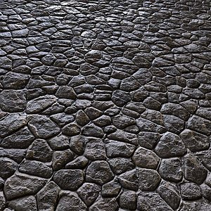 Tileable Irregular Stone Wall 4x4m