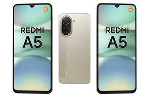 3D model Xiaomi Redmi A5 4G White Low Poly