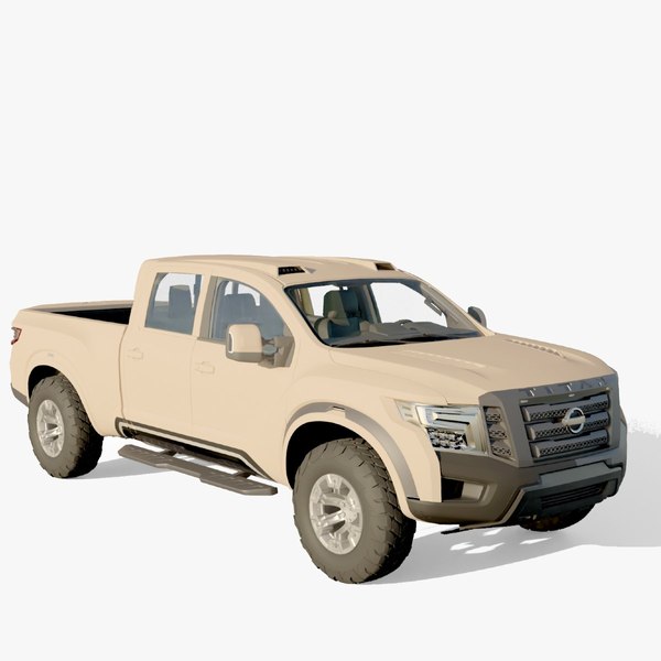 Nissan 4X4 Rigged Low Poly 3D model