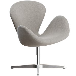 3D Swan Lounge Chair by Fritz Hanzen