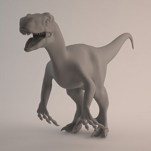 raptor dinosaur velociraptor 3d model