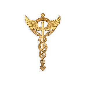 3D Relief Caduceus carved 02