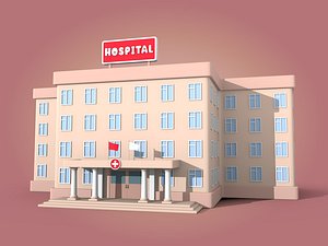 cartoon hospital 3D