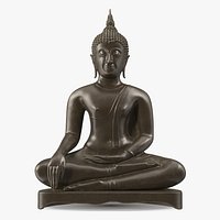Antique Bronze Thai Buddha Statue for Print