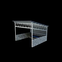 Bus Stop 3D model