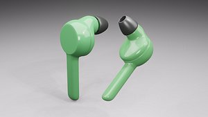 3D Wireless Earbuds 3D Model model