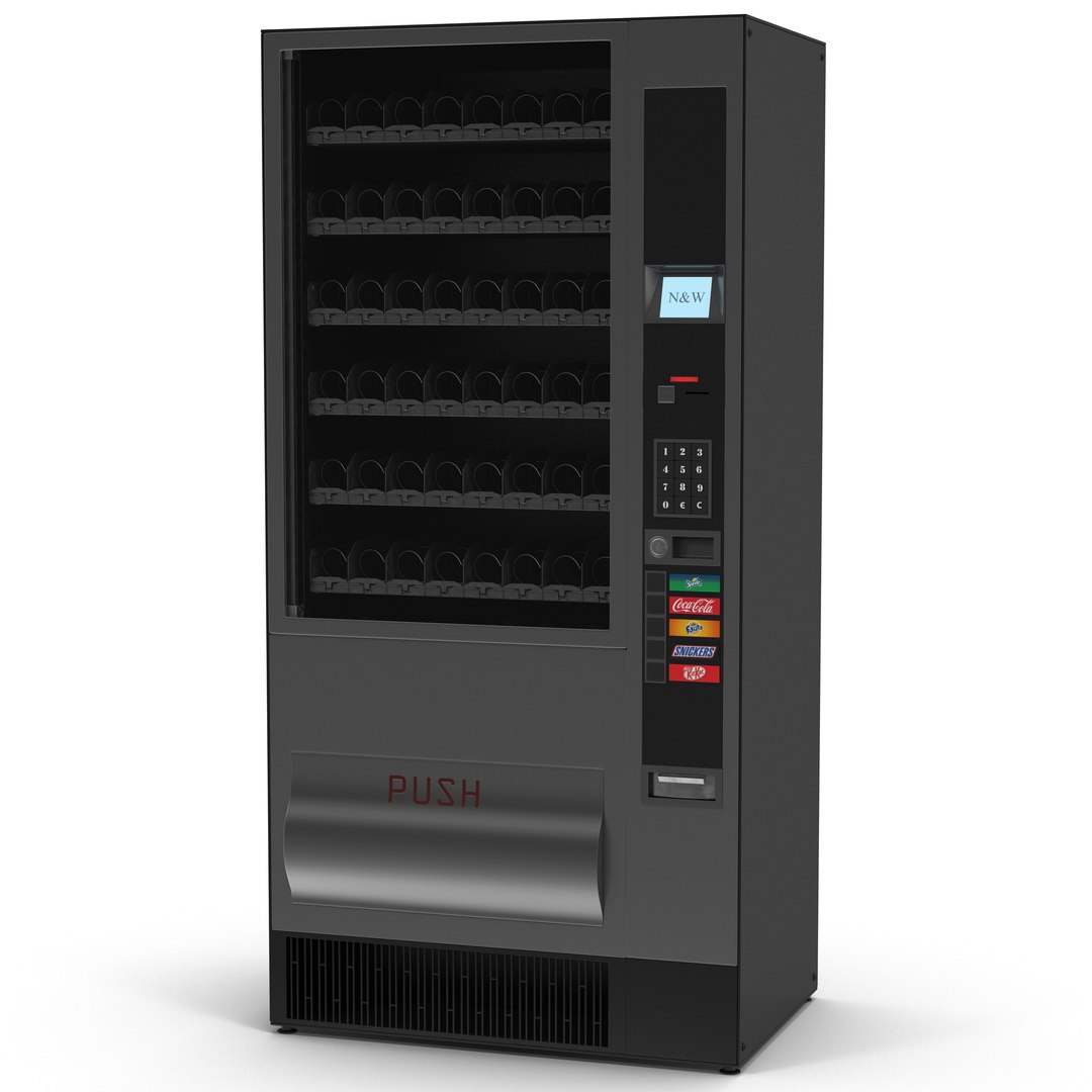 Drink Vending Machine 3D Model 3D model preview