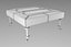 Modello 3d Pouf quadrato Tristen con vassoio