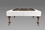 Modello 3d Pouf quadrato Tristen con vassoio