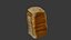 Sliced Loaf of Bread 3D Model