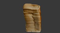 Sliced Loaf of Bread 3D Model
