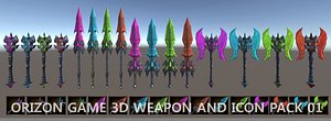Fantasy 3D Weapons Pack 01