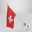 Bandera de tela de Suiza para colgar en la pared