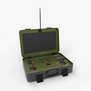 Bomb Disposal Robot Remote Control - Animated 3D model