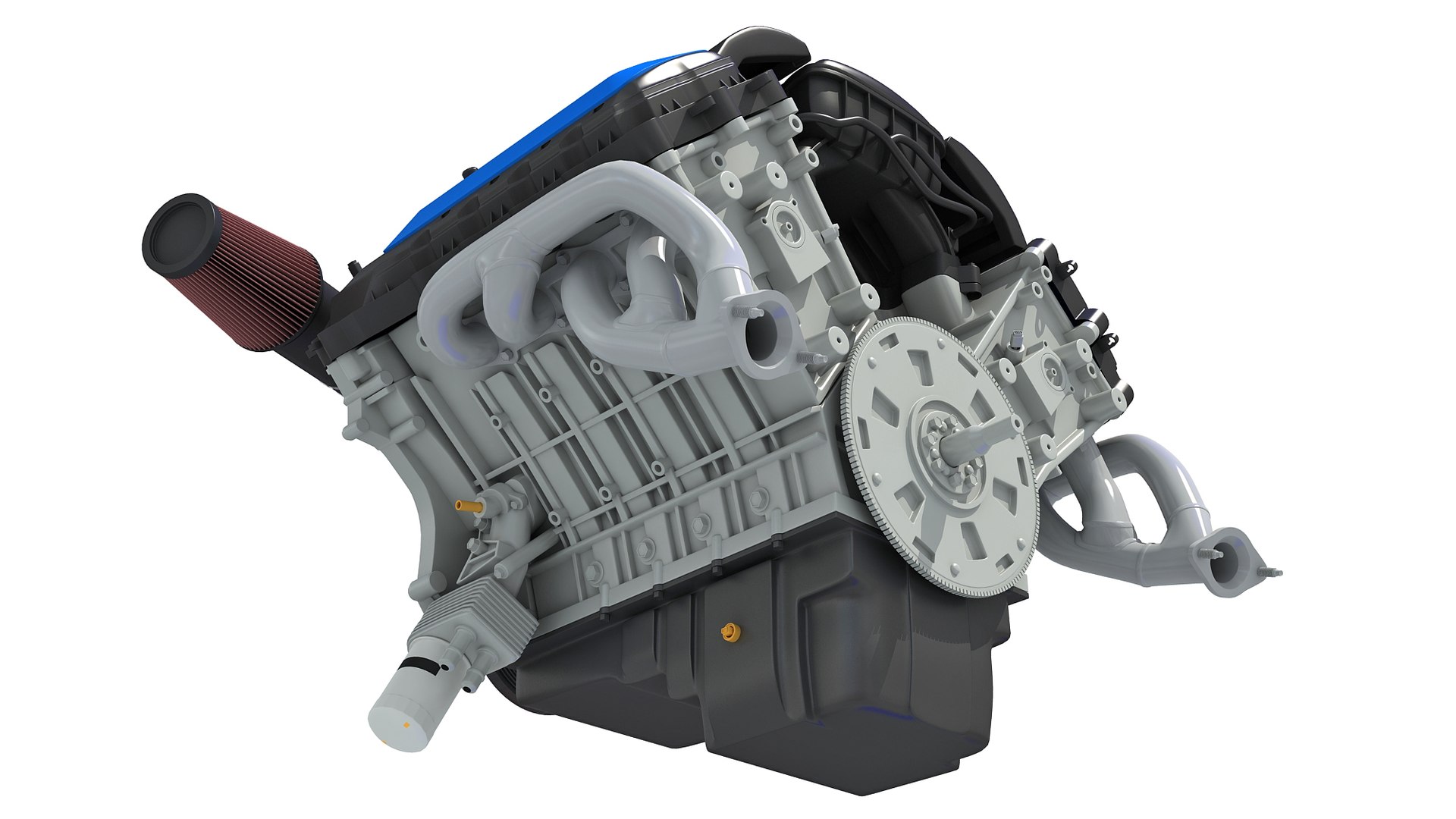 3D V8 Engine Model - TurboSquid 1513296