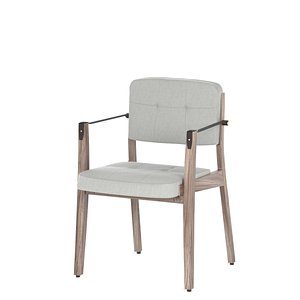 neri hu capo lounge chair 3D model