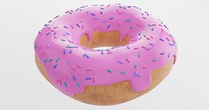 Donut pink 3D
