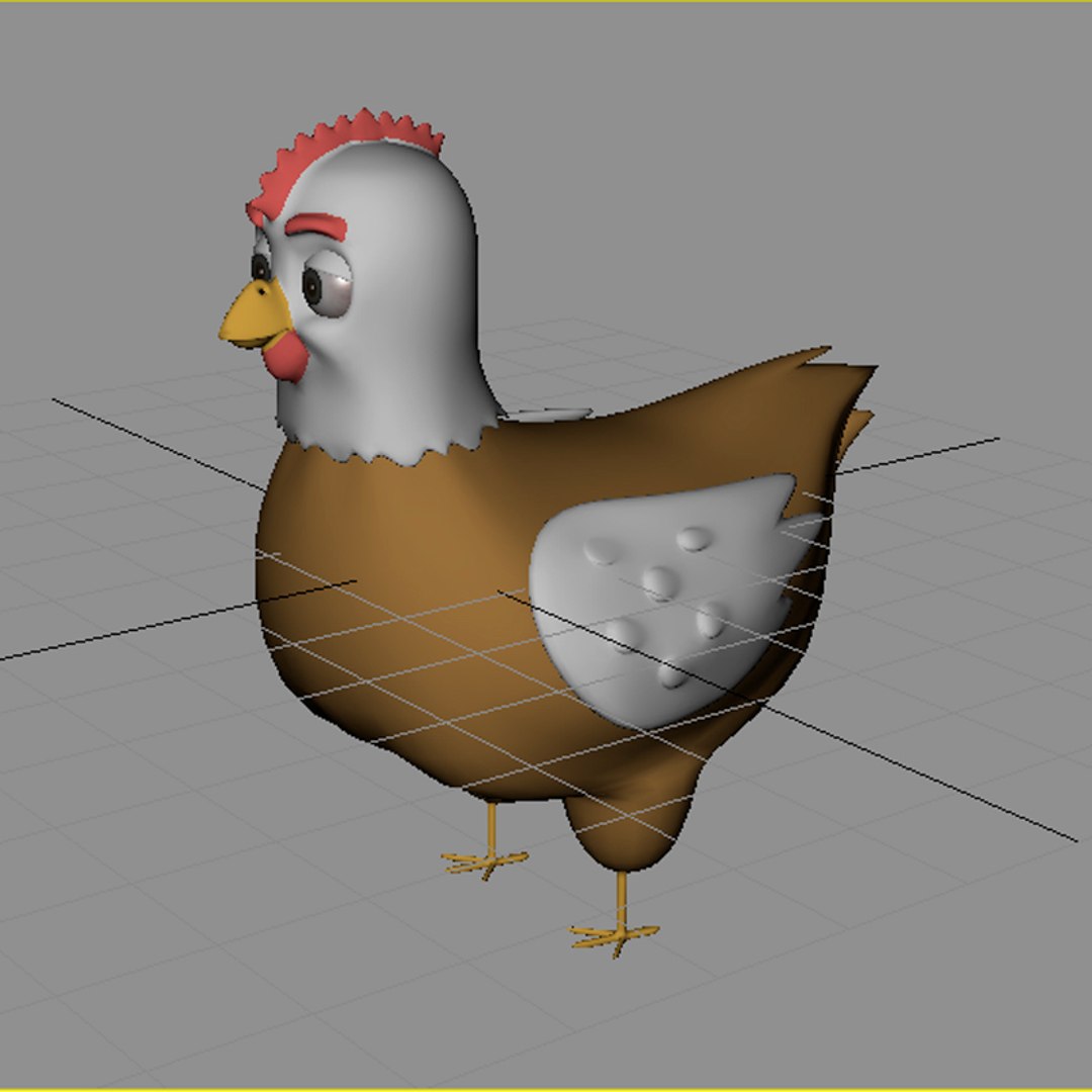 3D Chicken Hen Cartoon Model - TurboSquid 2013814