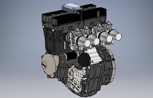 Suzuki engine 3D model 3D model