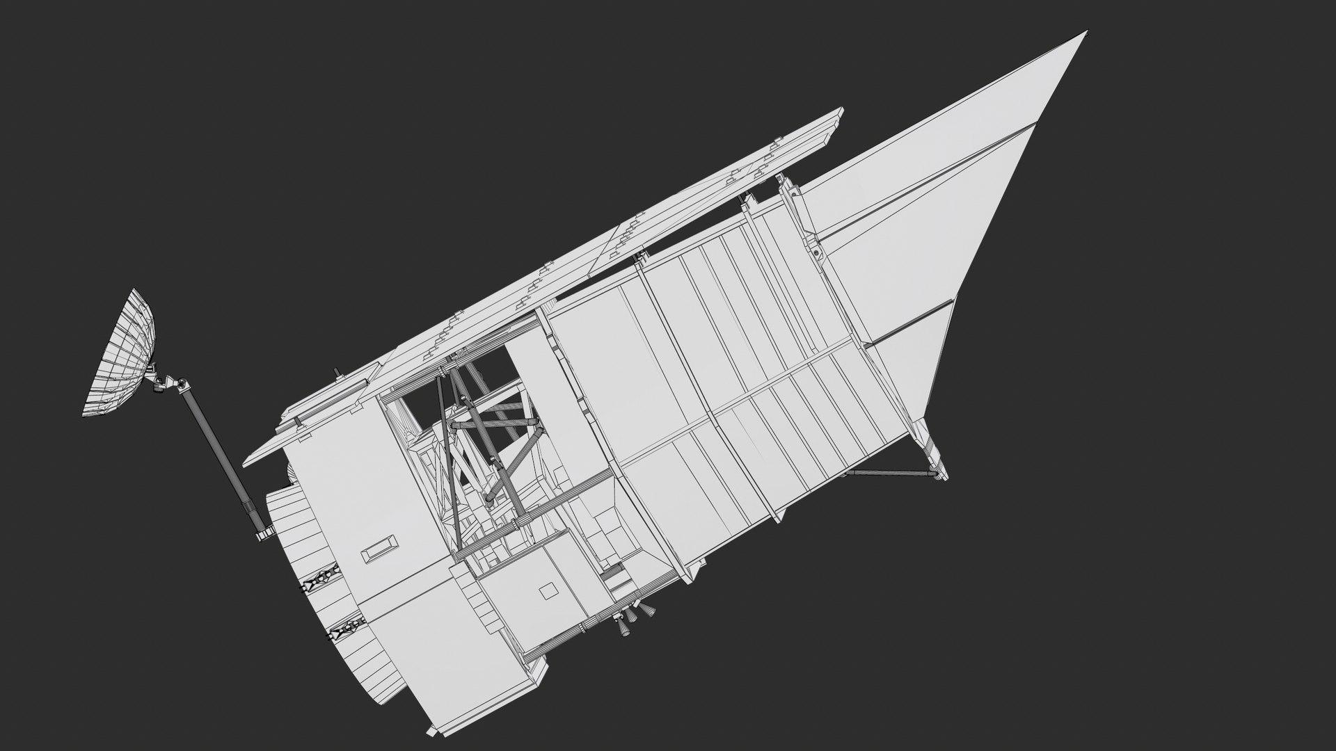 3D Nancy Grace Roman Space Telescope model https://p.turbosquid.com/ts-thumb/05/KwGje6/Ev/screenshot052/png/1749334827/1920x1080/fit_q87/d8b142776c7b68dd0b3fa7f5b0c91c3f51b82f2e/screenshot052.jpg