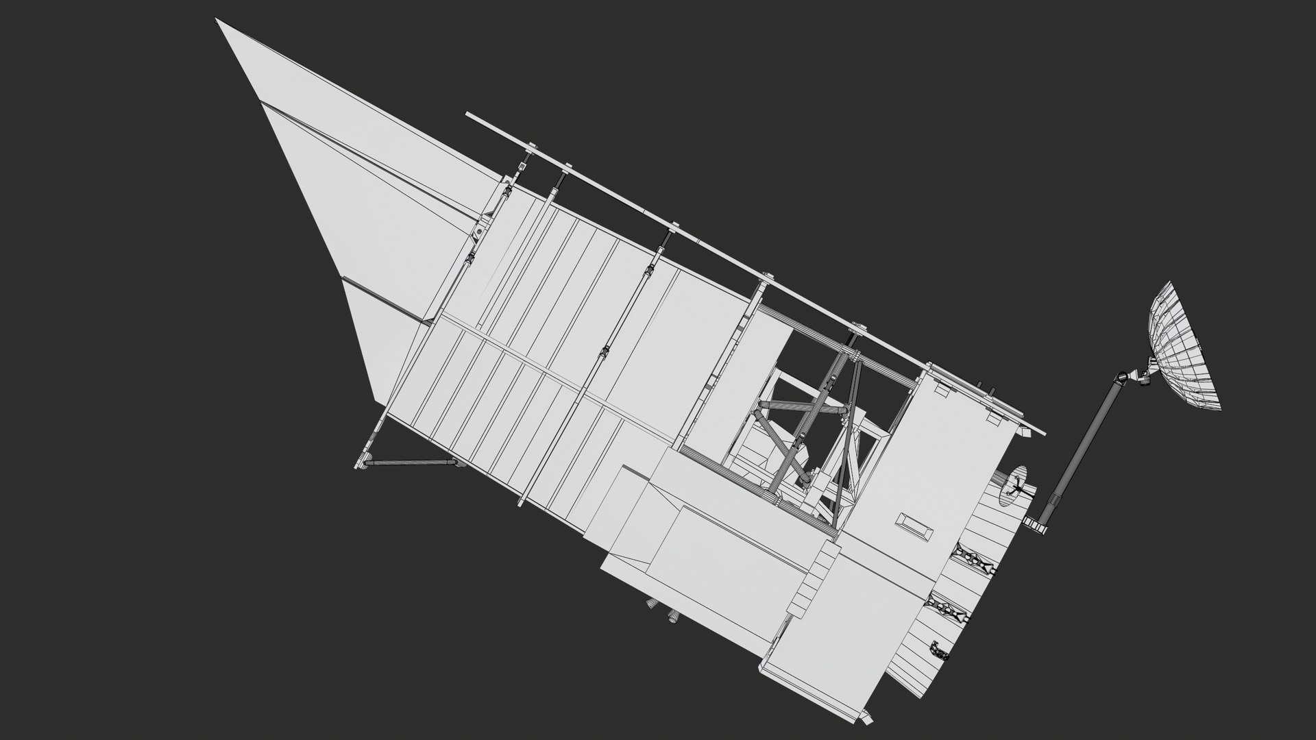 3D Nancy Grace Roman Space Telescope model https://p.turbosquid.com/ts-thumb/05/KwGje6/Hv/screenshot058/png/1749334830/1920x1080/fit_q87/a75ba3f5cb145f820be687f28639c7ebf2326b4a/screenshot058.jpg