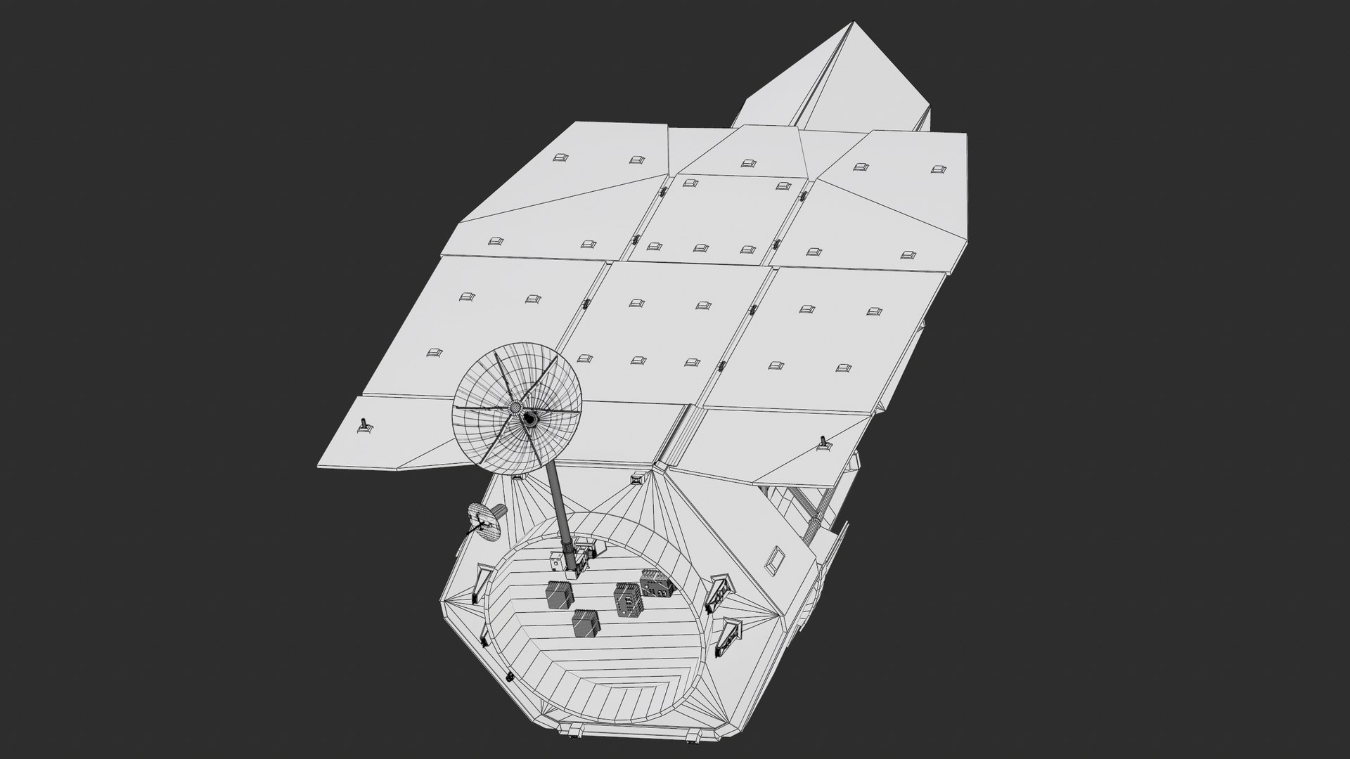 3D Nancy Grace Roman Space Telescope model https://p.turbosquid.com/ts-thumb/05/KwGje6/nx/screenshot054/png/1749334828/1920x1080/fit_q87/1d6a528580bf0f368c87a22d62566fd7bacc3801/screenshot054.jpg